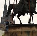 Reiterdenkmal kehrt zurueck auf dem Heumarkt P82